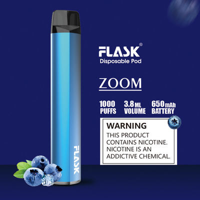 Dünner hülsen-Zerstäuber-Stift der Batterie-1000puffs Wegwerffda-gebilligt