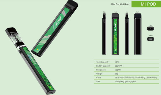 2021 buntes kundenspezifisches Logo Wegwerf-Hülse BBTANK MI CBD/THC Vape HÜLSE und verpackende austauschbare Patronen keramische Spule