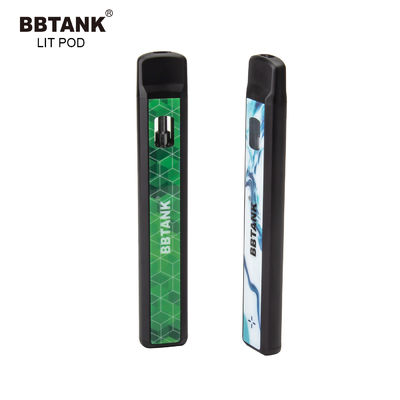 Volles dünnes Delta 10 Wegwerf-Vape Pen Ceramic Coil des Gramm-530mAh
