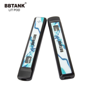 Volles dünnes Delta 10 Wegwerf-Vape Pen Ceramic Coil des Gramm-530mAh