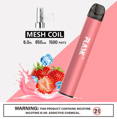 304 Salz Nic Devices With Mesh Coil Edelstahl Ecig 1500puffs Smok