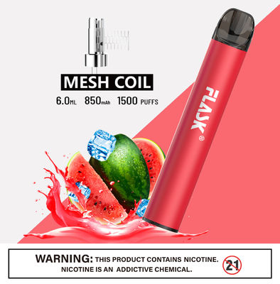 304 Salz Nic Devices With Mesh Coil Edelstahl Ecig 1500puffs Smok