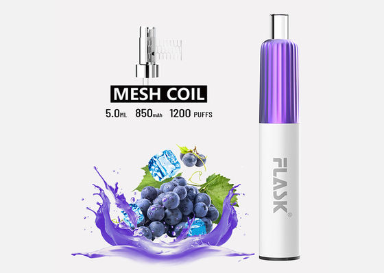 Aroma 5ml 1200 stößt genehmigten die Wegwerf-Vape-Hülsen-Systeme ROHS luft