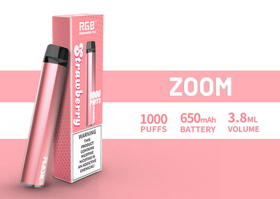 SUMMEN Beseitigung Vapepen-Gerät-Stabilitätshohe qualität 1000puffs 650mah 304 Stahl Stianless laut