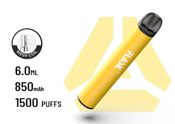 Großer Luftstrom F900 P6 Wegwerf-Spiralen-Maschenbatterie 850Mah VapePen 1500puffs