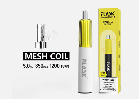 Nikotin-Salz gewürzte Zerstäuber-Pen Mesh Coil Vape Pre Filled-Hülsen 850mAh 2%