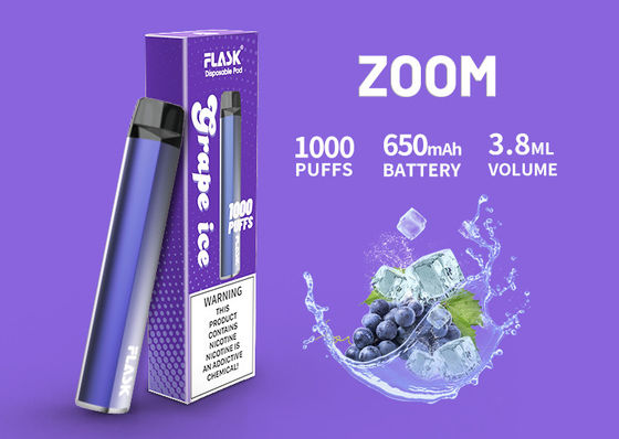 keramische Patrone des Öl-1000puffs, Patrone 3.8ml 650 Mah Flavored CBD Vape