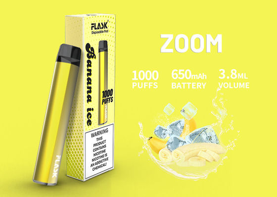 keramische Patrone des Öl-1000puffs, Patrone 3.8ml 650 Mah Flavored CBD Vape