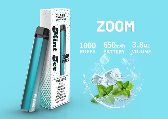 keramische Patrone des Öl-1000puffs, Patrone 3.8ml 650 Mah Flavored CBD Vape