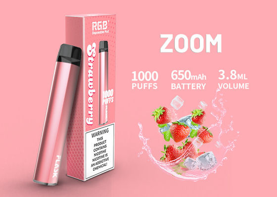 keramische Patrone des Öl-1000puffs, Patrone 3.8ml 650 Mah Flavored CBD Vape