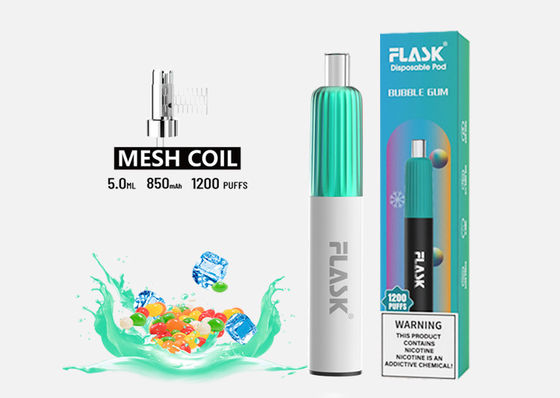 1200 Nikotin-freies elektronisches Zigarette Vaping-Wegwerfgerät der Hauch-5.0ml