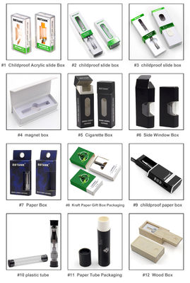 FCC handgemachtes CMYK falten oben Verpackenkästen für Stift CBD Vape
