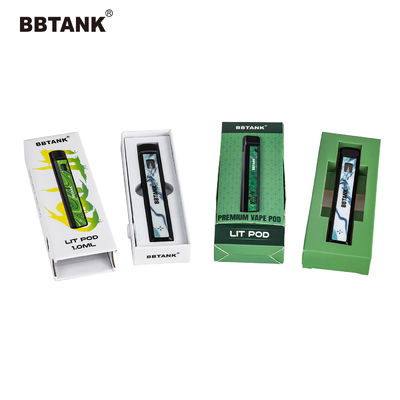 Art Paper Vape Pen Packaging-Kasten des Delta-9, THC-Patronen-Papier-Kasten