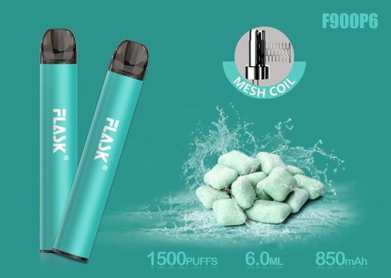 Glasöl-Patrone Nicosalt 5% 1500puffs 6.0ml mit Mesh Coil