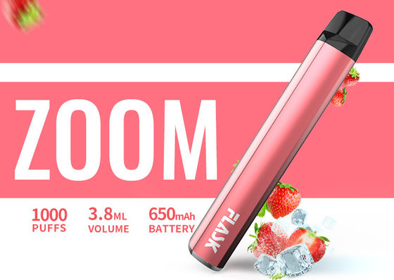 650 Mah Electronic 3.8ml 1000puffs würzten Zerstäuber Pen Nicosalt 1%