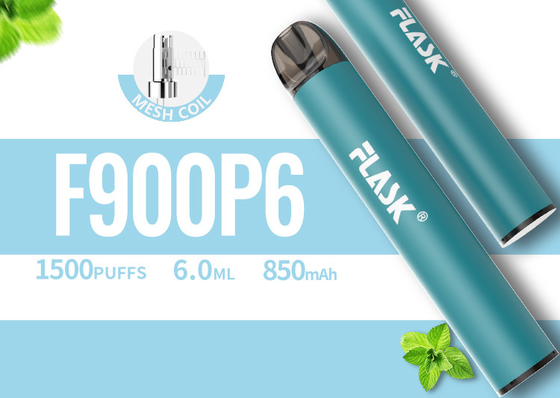 RGBvape SS304 Ecig 1500 Hauch Wegwerf-vape Geräte mit Mesh Coil