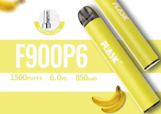 RGBvape SS304 Ecig 1500 Hauch Wegwerf-vape Geräte mit Mesh Coil