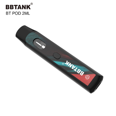 Wegwerf-Vape Hülse 2.0ml BBtank mit Knopf für Hanf-starkes Öl-Delta 8 HHC