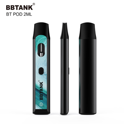 Wegwerf-Vape Hülse 2.0ml BBtank mit Knopf für Hanf-starkes Öl-Delta 8 HHC