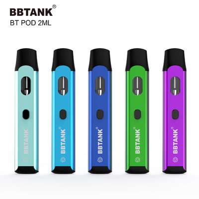 Wegwerf-Vape Hülse 2.0ml BBtank mit Knopf für Hanf-starkes Öl-Delta 8 HHC